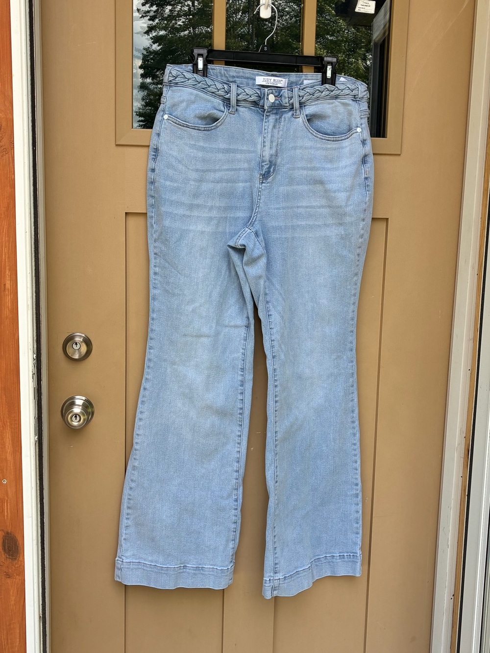 Judy Blue Jeans Light Wash Wide Leg Fit Women's 14W